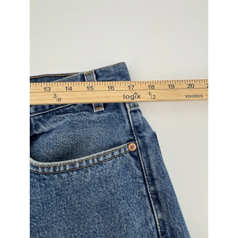 Vtg 1999 Levis 505 Regular Fit Jeans 36x36 Dark Wash Rinse Denim Mexico Y2K 90s